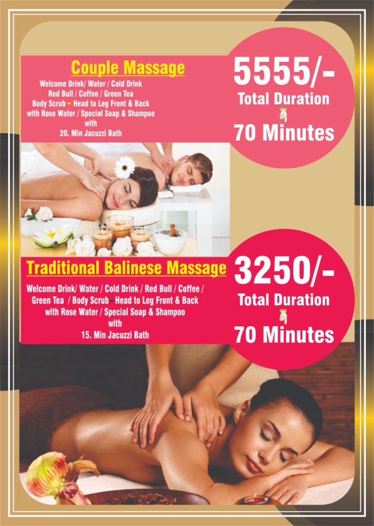 karol bagh spa price tags